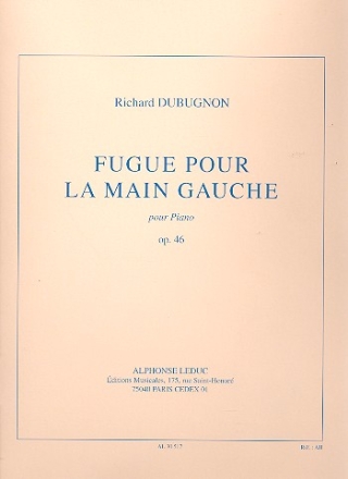 Fugue pour la main gauche op.46 pour piano (main gauche)