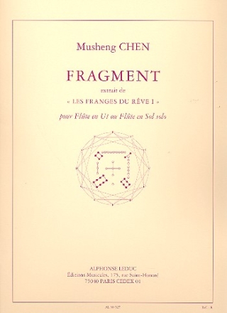Fragment pour flute en ut (flute en sol)