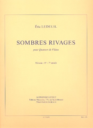 Sombres Rivages pour 4 flutes partition et parties