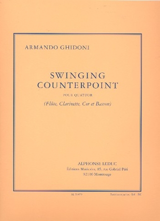 Swinging Counterpoint pour flte, clarinette, cor et basson partition et parties