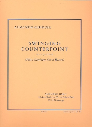 Swinging Counterpoint pour flte, clarinette, cor et basson partition et parties