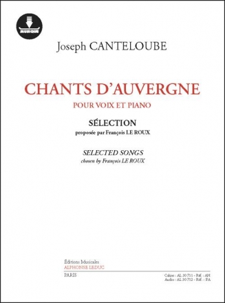 Chants d'Auvergne (+Download Card) pour voix et piano (fr)