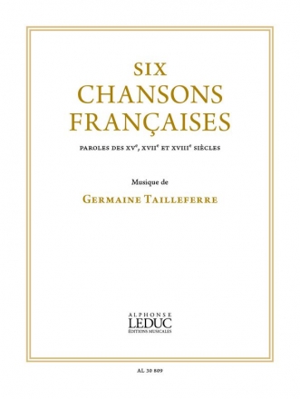 6 chansons franaises pour chant et piano