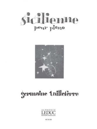 Germaine Tailleferre, Sicilienne Klavier Buch