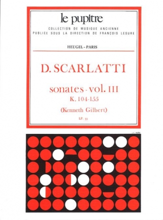 Sonates vol.3 (K104-155) pour clavecin