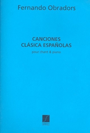 Canciones clsica espaolas pour chant et piano