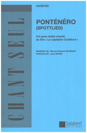 Pontnro (Spottlied) pour chant seul