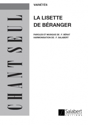 Berat  Lisette De Beranger Varioustes Chant Seul  Vocal and Piano