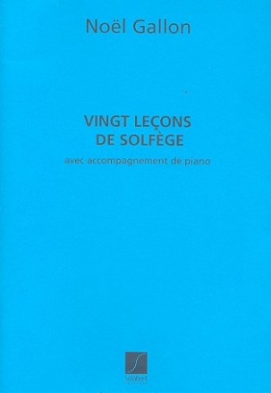 20 Lecons de solfge pour chant et piano partition