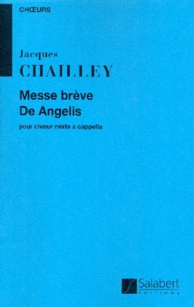 Messe brve de Angelis pour cheur mixte a cappella partition