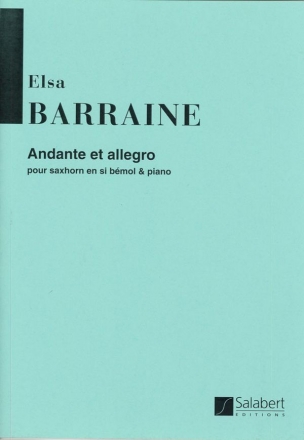 E. Barraine Andante Et Allegro, Pour Saxhorn En Si Bemol Et Piano Trombone (Tuba) and Piano