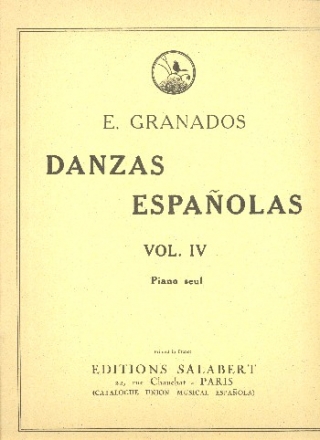 Danzas Espanolas vol.4 para piano Piano