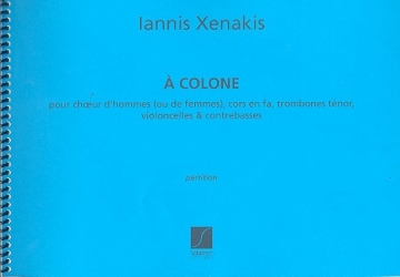  Colone pour choeur d'hommes (choeur de femmes) et instruments partition (grisch)