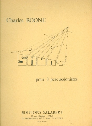 Shunt pour 3 percussionistes partition