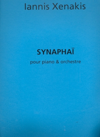 Synaphai pour piano et orchestre partition