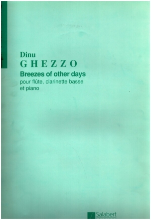 Brezzes of other days pour flte, clarinette basse et piano partition, Groformat