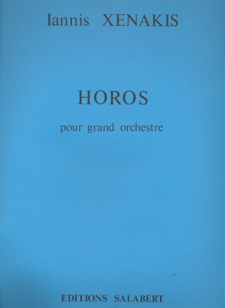 Horos pour orchestre partition