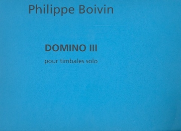 Domino 3 pour timbales solo