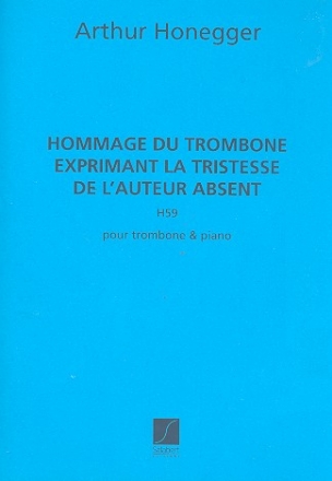 Hommage du trombone H59 pour trombone et piano