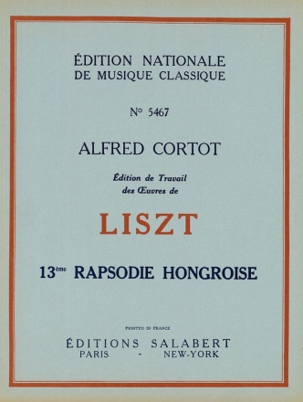 Rapsodie Hongroise no.13 pour piano