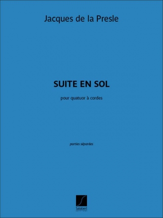 Suite en sol pour 2 violons, alto et violoncelle parties