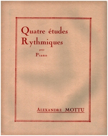 4 tudes Rythmiques pour piano