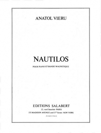 Nautilos (1968) pour piano et bande magnetique