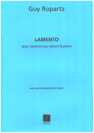 Lamento  pour hautbois (ou violon) et piano