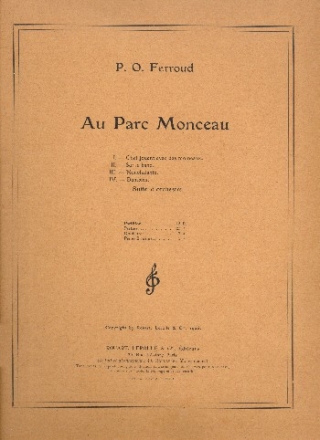 Au Parc Monceau pour orchestre partition