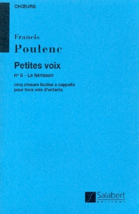 Le hrisson pour chour d'enfants a cappella partition (frz/en)