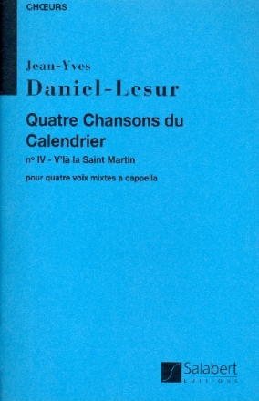 V'L la Saint Martin pour choeur mixte a cappella partition