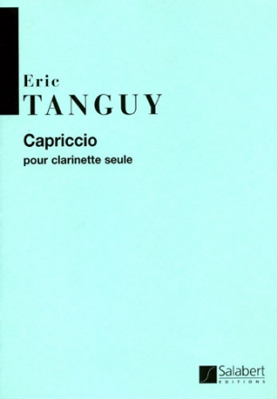 E. Tanguy Capriccio Pour Clarinette Seule  Clarinet