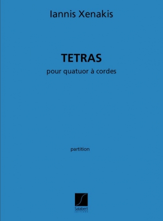 Tetras (1983) pour quatuor  cordes partition