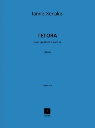 Tetora (1990) pour quatuor  cordes  partition