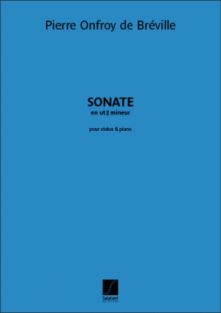 Pierre-Onfroy de Brville, Sonate en ut dise mineur Violine und Klavier Buch + Einzelstimme