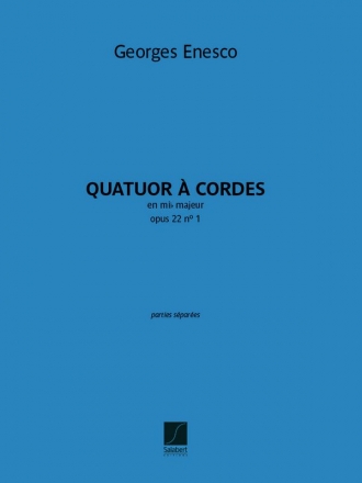 Georges Enesco, Quatuor en mi bmol, opus 22 n 1 Streichquartett Stimmen-Set
