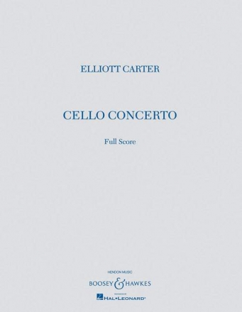 Cello Concerto fr Violoncello und Orchester Partitur