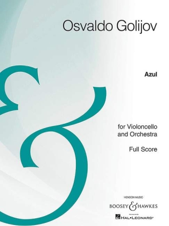 Azul for violoncello and orchestra full score, (Spiralbindung)