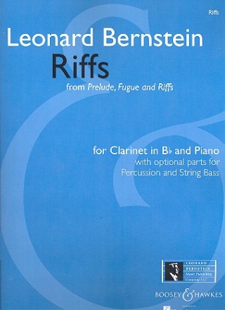 Riffs from Prelude, Fugue and Riffs for clarinet, piano and percussion and string bass ad lib