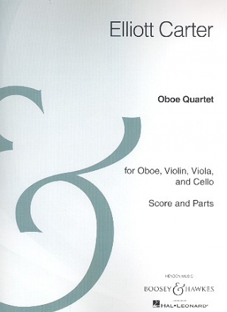 Quartet for oboe, violin, viola and cello score and parts