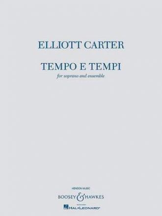 BHI10769 Tempo e tempi fr Sopran, Oboe (Englischhorn), Klarinette, Violine und Violoncello Partitur und Instrumentalstimmen