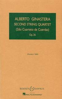 String Quartet 2 op. 26 HPS 971 fr Streichquartett Studienpartitur