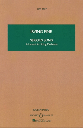 Fine, Irving: Serious Song HPS 1177 fr Streichorchester Studienpartitur