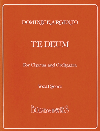 Te Deum fr gemischter Chor und Orchester Klavierauszug