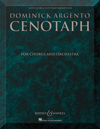 Cenotaph fr gemischter Chor und Orchester Klavierauszug