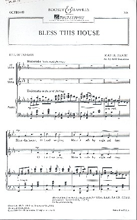 Bless this House fr Frauenchor (SA) und Klavier Chorpartitur