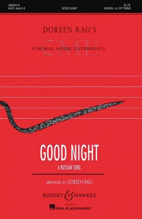 Kabalevsky, Dmitry: Good Night fr Kinderchor (unisono oder SS) und Klavier, Orff-Instrumente optiona Chorpartitur
