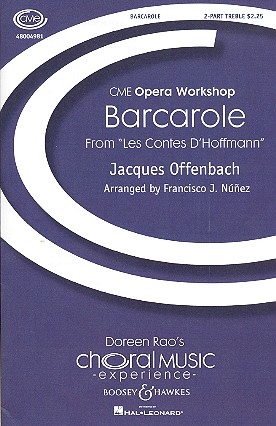 Barcarole aus Hoffmanns Erzhlungen for 2-part treble chorus and piano score