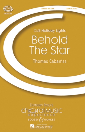 Behold the Star fr gem Chor (SATB) und Harfe (Klavier) Chorpartitur