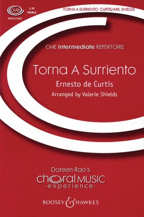 Torna a Surriento fr Kinderchor (SSA), Violine und Violoncello Chorpartitur